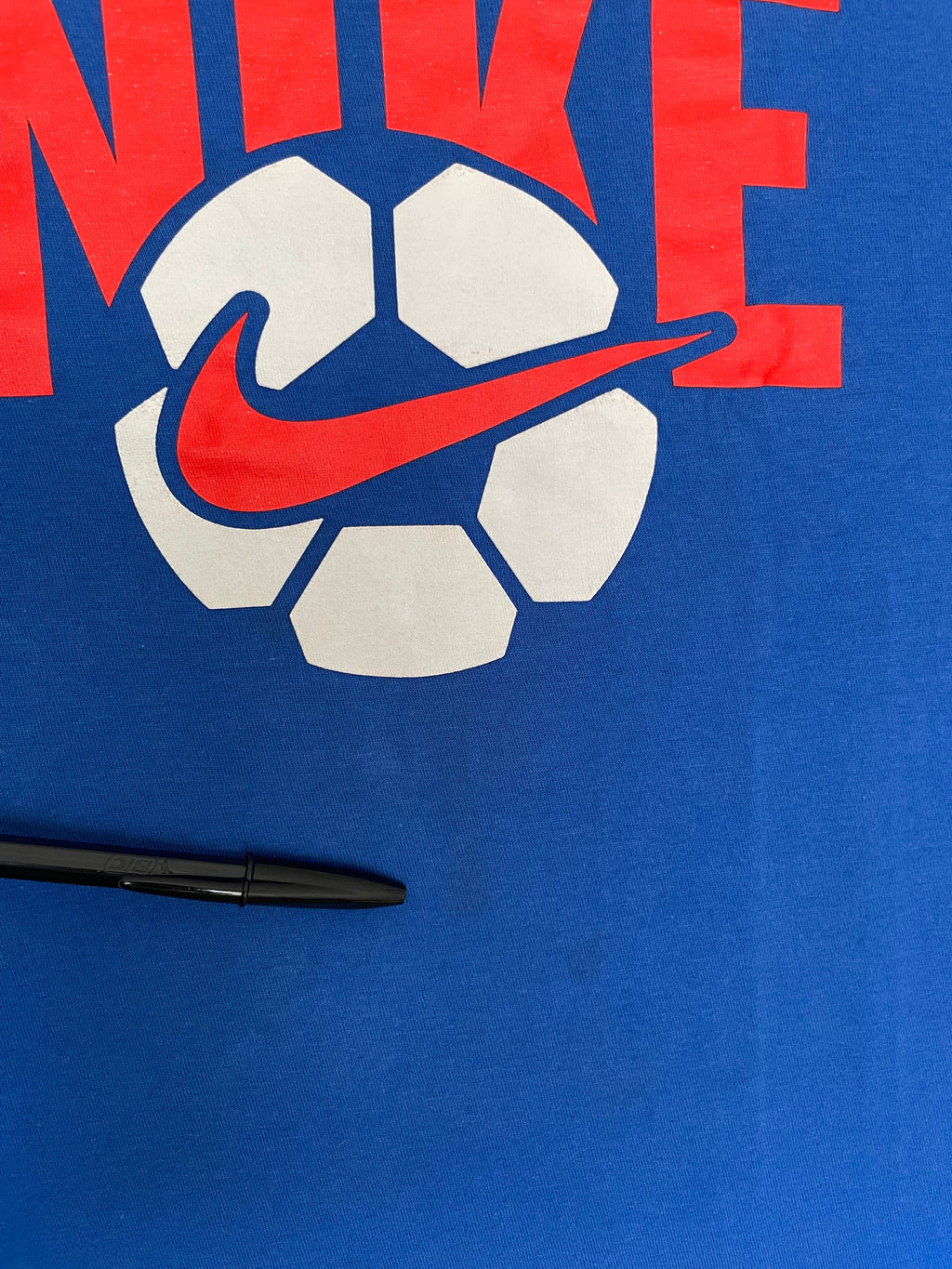 Playera Azul Soccer Nike (L niños)