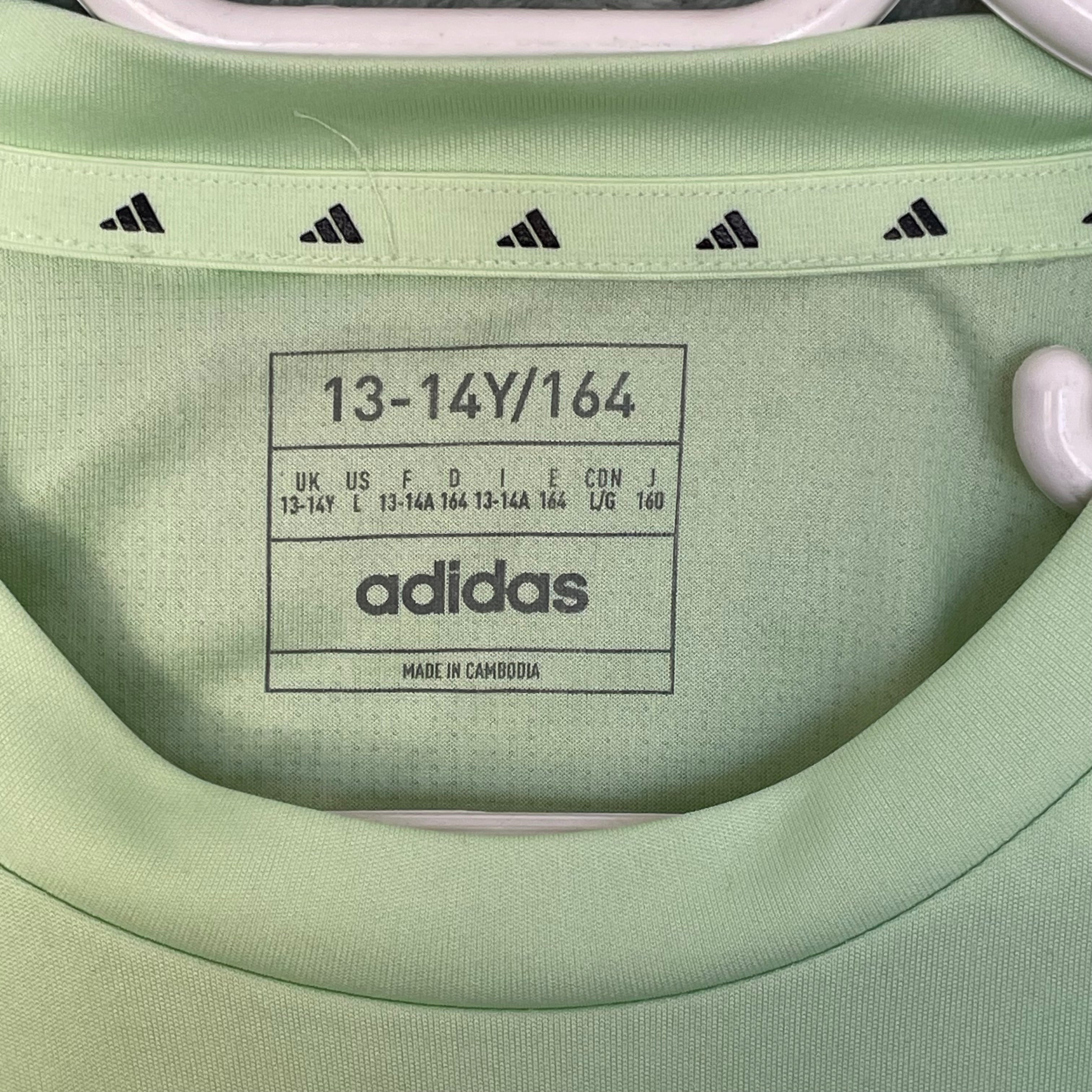 Playera Adidas AeroReady Verde Crema 13-14 Y