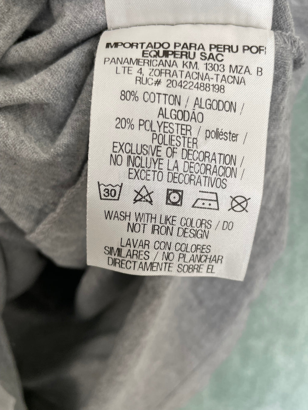 Playera Nike Gris Logo (L niños)