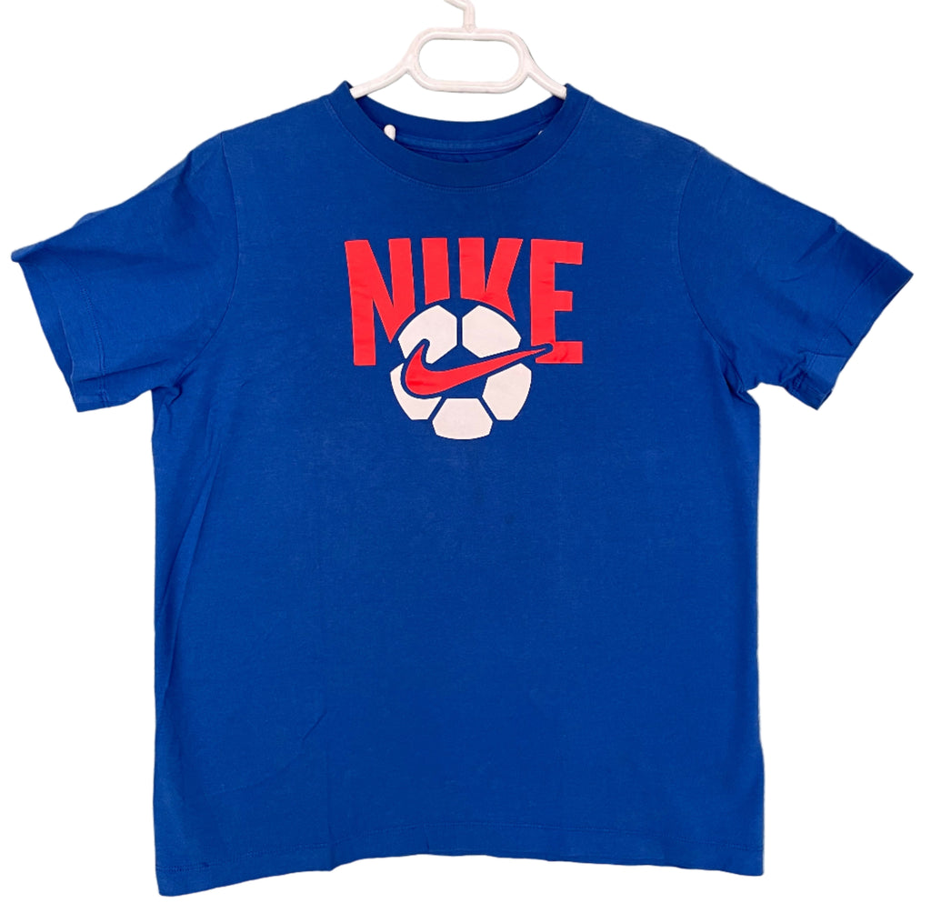 Playera Azul Soccer Nike (L niños)