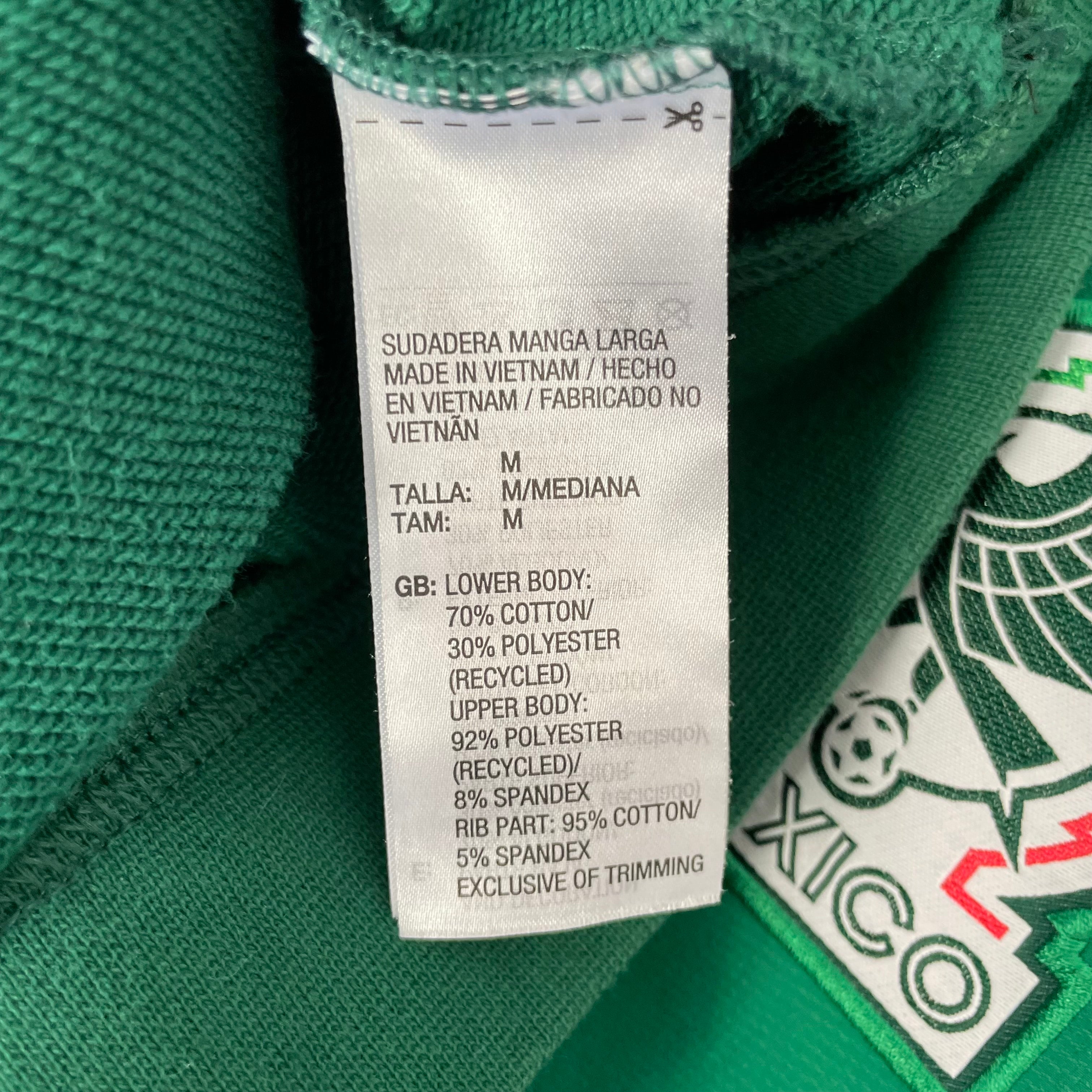 Sudadera Adidas de la Selección Mexicana Hombre M