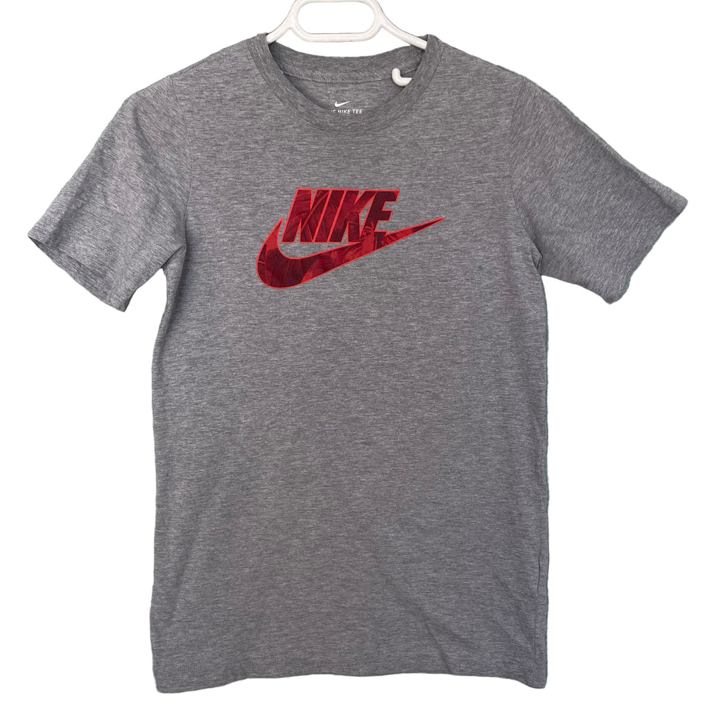 Playera Nike Gris Logo (L niños)