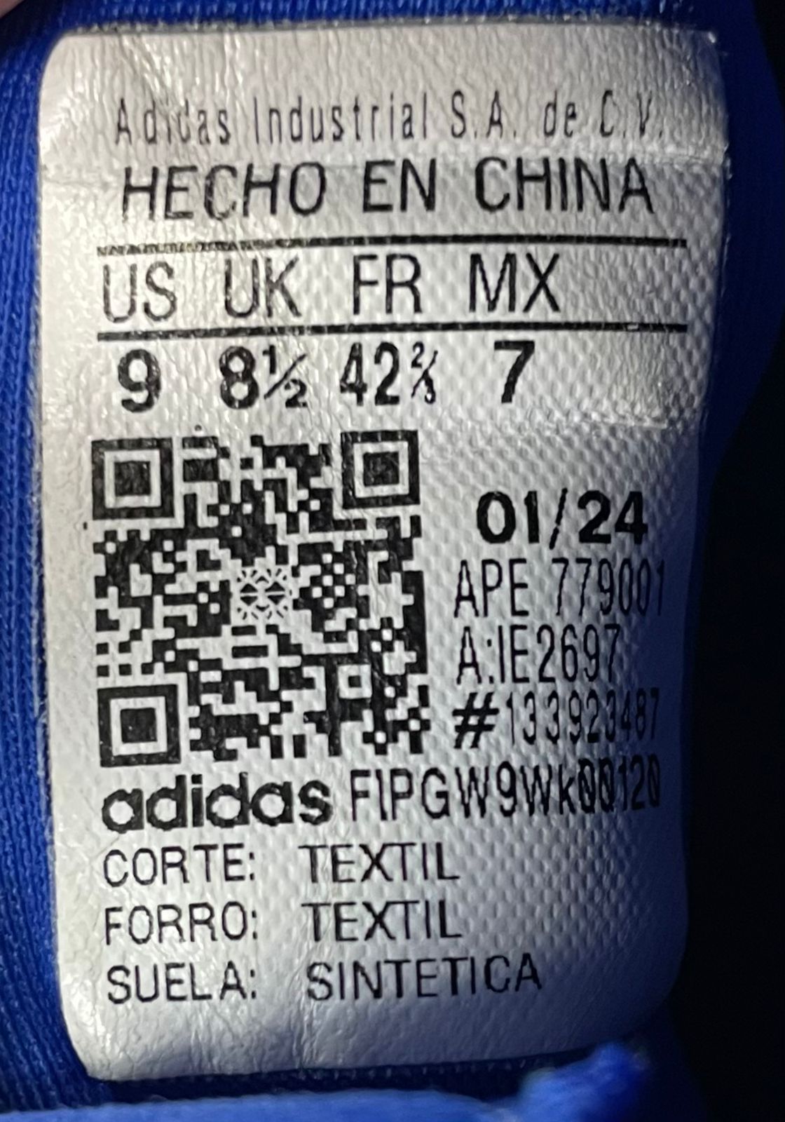 Tenis Adidas para Basquetbol Modelo Harden Vol 8. Royal Blue Cream 27MX